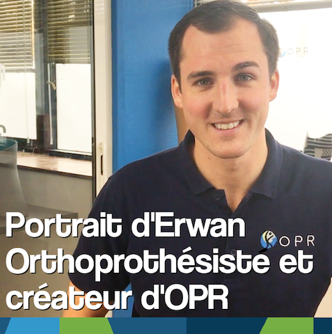 Portrait d’Erwan, orthoprothésiste et créateur d’OPR