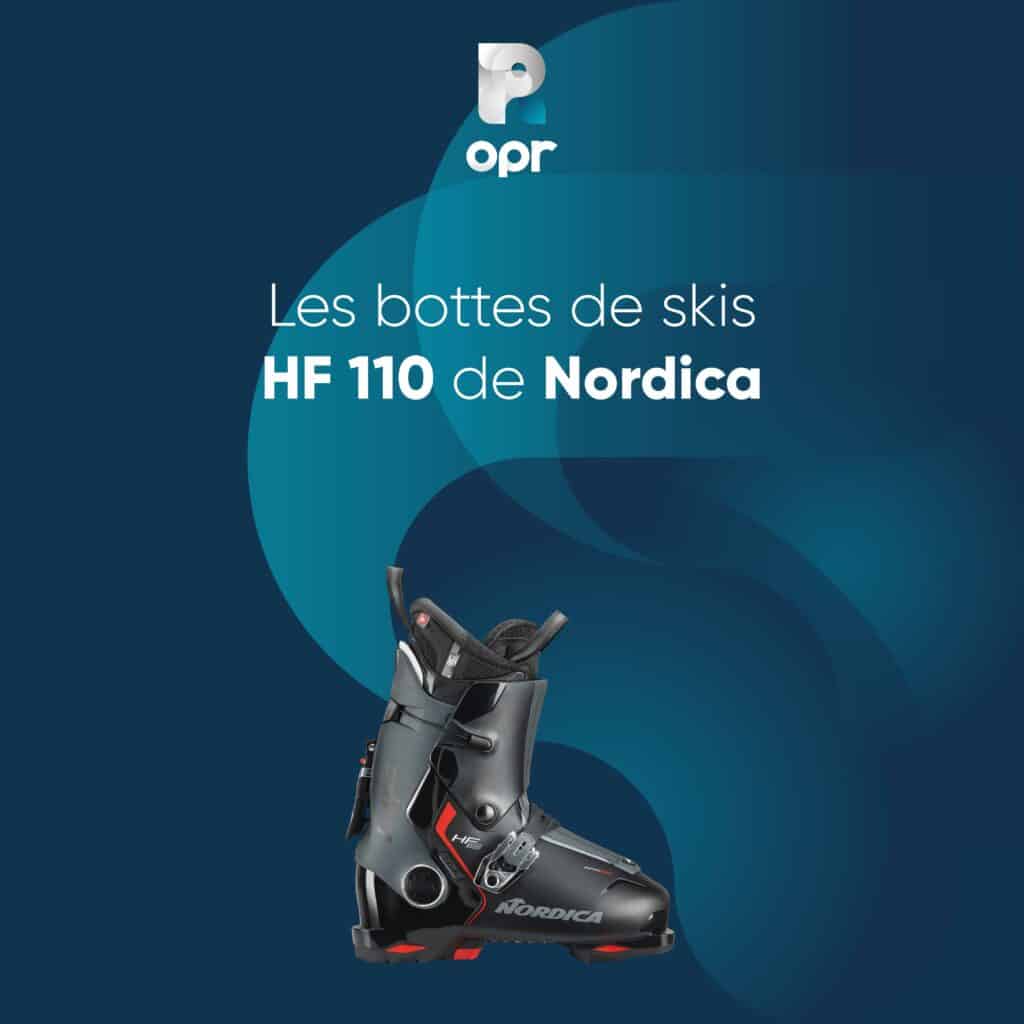 Chaussure HF110 de Nordica, permettant un chaussage plus simple pour les personne avec une prothèse.